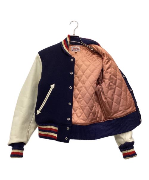 STYLE EYES（スタイルアイズ）STYLE EYES (スタイルアイズ) スタジャン ネイビー×ホワイト サイズ:SIZE 36の古着・服飾アイテム