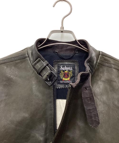 Schott（ショット）Schott (ショット) ライダースジャケット ブラック サイズ:SIZE Mの古着・服飾アイテム