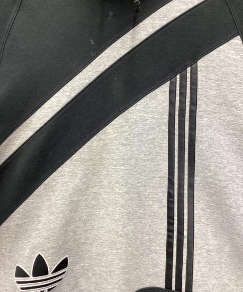 adidas（アディダス）adidas (アディダス) 90sハイネックスウェット デサントタグ グレー×ブラック サイズ:SIZE Lの古着・服飾アイテム