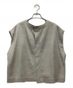 BEARDSLEYビアズリー）の古着「ショートベスト」｜ライトグレー