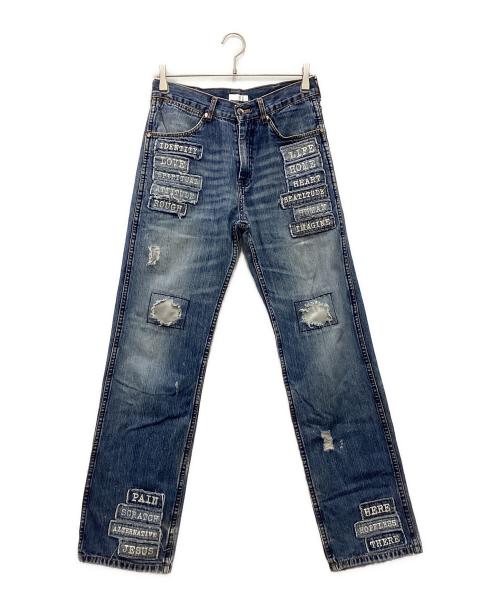 NUMBER (N)INE（ナンバーナイン）NUMBER (N)INE (ナンバーナイン) ダメージデニムパンツ 	モダンエイジ期 インディゴ サイズ:SIZE 3の古着・服飾アイテム