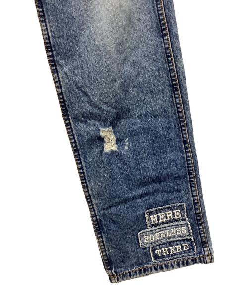 NUMBER (N)INE（ナンバーナイン）NUMBER (N)INE (ナンバーナイン) ダメージデニムパンツ 	モダンエイジ期 インディゴ サイズ:SIZE 3の古着・服飾アイテム