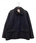 NICENESSナイスネス）の古着「INESS ホースライディングメルトンマリンジャケット」｜ネイビー