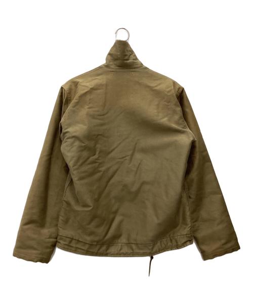 US NAVY（ユーエスネイビー）US NAVY (ユーエスネイビー) 推定40s~ CONTRACT NXsx 65911 デッキジャケット ベージュ サイズ:SIZE 38の古着・服飾アイテム