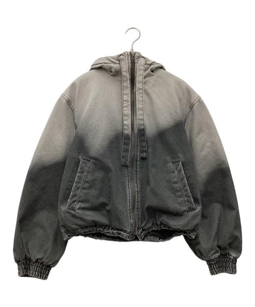 LAGUA GEM（ラグアジェム）LAGUA GEM (ラグアジェム) GRADATION COTTON HOODIE ブルゾン ブラック サイズ:SIZE Freeの古着・服飾アイテム
