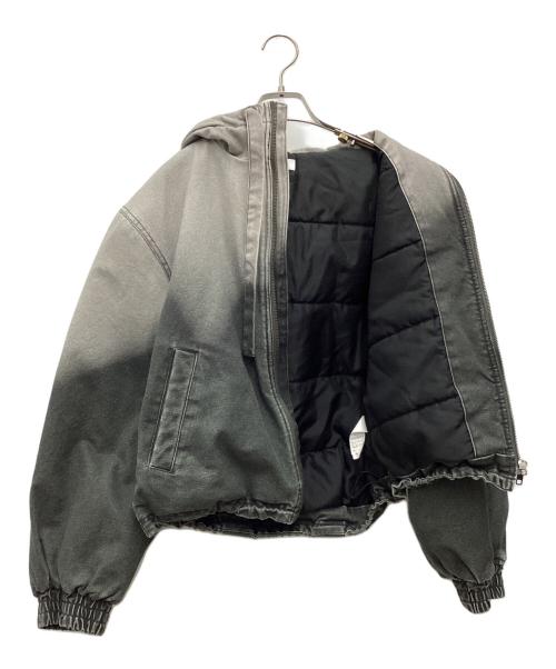 LAGUA GEM（ラグアジェム）LAGUA GEM (ラグアジェム) GRADATION COTTON HOODIE ブルゾン ブラック サイズ:SIZE Freeの古着・服飾アイテム