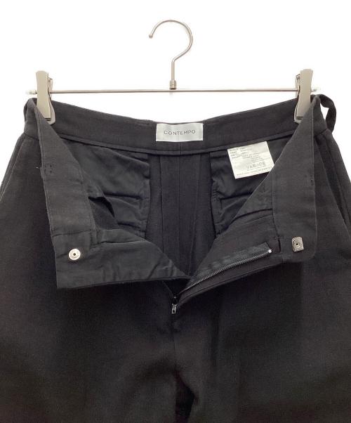 CONTEMPO（コンテンポ）CONTEMPO (コンテンポ) スラックス ブラック サイズ:SIZE Sの古着・服飾アイテム