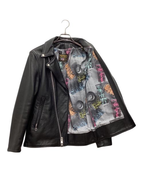 VANSON（バンソン）VANSON (バンソン) RYUJI KAMIYAMA (リュウジカミヤマ) ダブルライダースジャケット ブラック サイズ:SIZE 38の古着・服飾アイテム