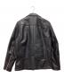 VANSON (バンソン) RYUJI KAMIYAMA (リュウジカミヤマ) ダブルライダースジャケット ブラック サイズ:SIZE 38：55000円