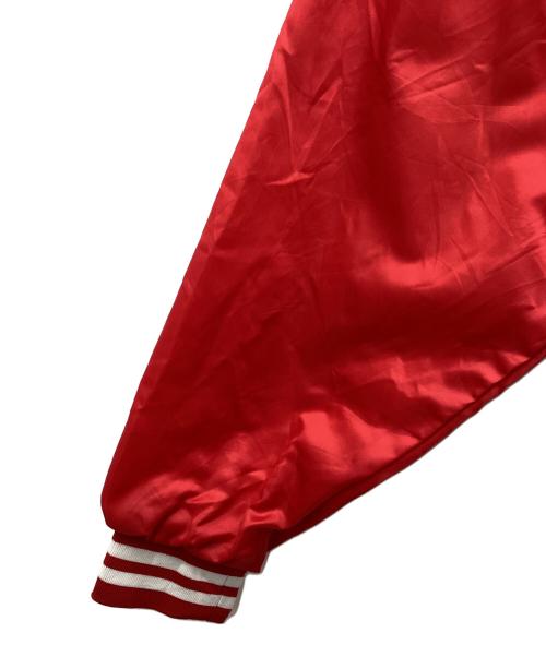 candinal（-）Candinal (-) BUDWEISER (バドワイザー) スタジアムジャケット レッド サイズ:SIZE XLの古着・服飾アイテム