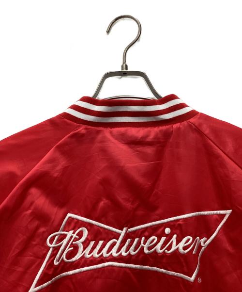 candinal（-）Candinal (-) BUDWEISER (バドワイザー) スタジアムジャケット レッド サイズ:SIZE XLの古着・服飾アイテム