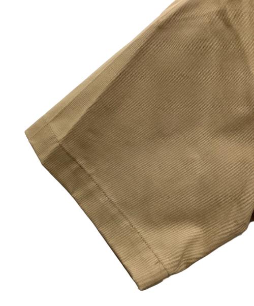 US ARMY（ユーエスアーミー）US ARMY (ユーエスアーミー) 半袖サテンシャツ ベージュ サイズ:SIZE Mの古着・服飾アイテム