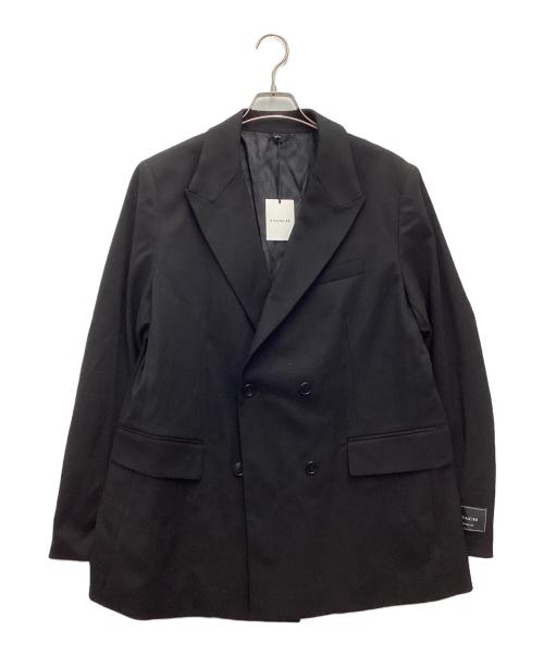 COACH（コーチ）COACH (コーチ) ダブル ブレステッド ブレザー ダブルジャケット ブラック サイズ:SIZE Lの古着・服飾アイテム