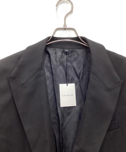 COACH（コーチ）COACH (コーチ) ダブル ブレステッド ブレザー ダブルジャケット ブラック サイズ:SIZE Lの古着・服飾アイテム