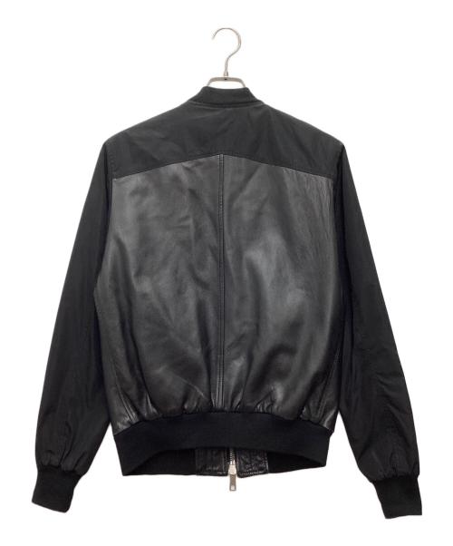 MUSHER（マーシャー）MUSHER (マーシャー) レザー切替ジャケット ブラック サイズ:SIZE 1の古着・服飾アイテム