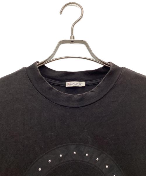 MONCLER（モンクレール）MONCLER (モンクレール) 半袖Tシャツ ブラック サイズ:SIZE Mの古着・服飾アイテム