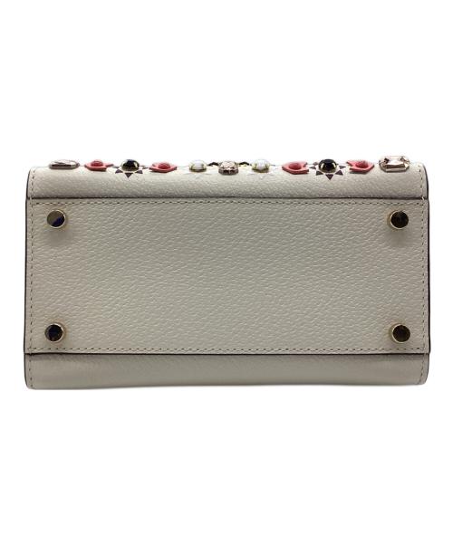 Kate Spade（ケイトスペード）Kate Spade (ケイトスペード) 2WAYビジューショルダーバッグ トンプソンストリート アイボリーの古着・服飾アイテム