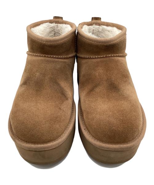 UGG（アグ）UGG (アグ) Classic Ultra Mini Platform ムートンブーツ ブラウン サイズ:SIZE 24cmの古着・服飾アイテム