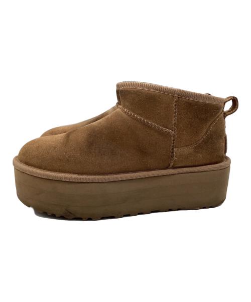 UGG（アグ）UGG (アグ) Classic Ultra Mini Platform ムートンブーツ ブラウン サイズ:SIZE 24cmの古着・服飾アイテム