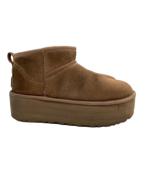 UGG（アグ）UGG (アグ) Classic Ultra Mini Platform ムートンブーツ ブラウン サイズ:SIZE 24cmの古着・服飾アイテム