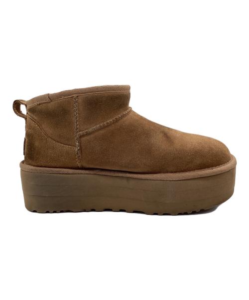 UGG（アグ）UGG (アグ) Classic Ultra Mini Platform ムートンブーツ ブラウン サイズ:SIZE 24cmの古着・服飾アイテム