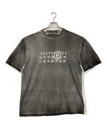 MM6 Maison Margiela（エムエムシックスメゾンマルジェラ）の古着「半袖カットソー 24SS」｜グレー×ホワイト