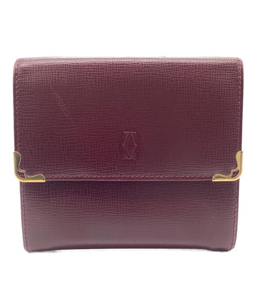 Cartier（カルティエ）Cartier (カルティエ) 3つ折り財布 レッドの古着・服飾アイテム