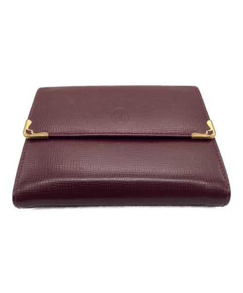 Cartier（カルティエ）Cartier (カルティエ) 3つ折り財布 レッドの古着・服飾アイテム