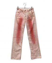 DIESEL（ディーゼル）の古着「ストレートパンツ 未使用品」｜レッド