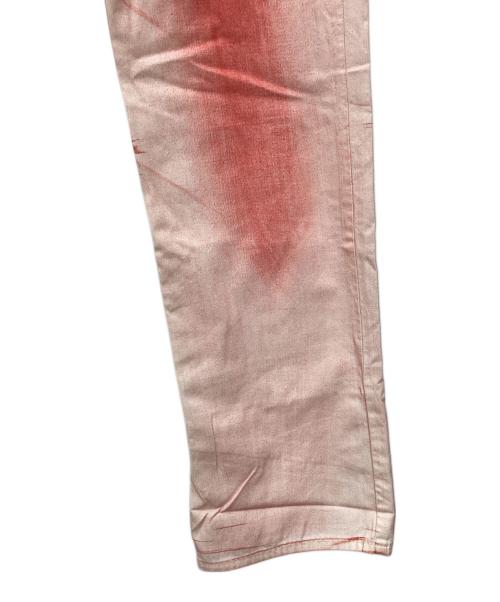DIESEL（ディーゼル）DIESEL (ディーゼル) ストレートパンツ 未使用品 レッド サイズ:SIZE W27 未使用品の古着・服飾アイテム