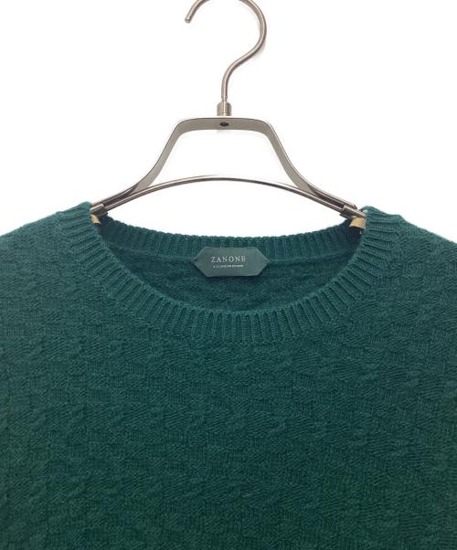 Zanone（ザノーネ）Zanone (ザノーネ) 薄手ニット グリーン サイズ:SIZE 46の古着・服飾アイテム