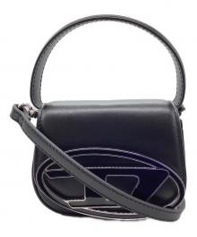 DIESEL（ディーゼル）の古着「レザーショルダーバッグ 1DR XS」｜ブラック