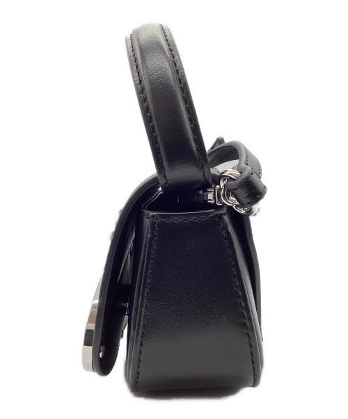 DIESEL（ディーゼル）DIESEL (ディーゼル) レザーショルダーバッグ 1DR XS ブラックの古着・服飾アイテム