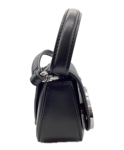 DIESEL（ディーゼル）DIESEL (ディーゼル) レザーショルダーバッグ 1DR XS ブラックの古着・服飾アイテム