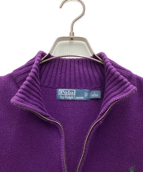 POLO RALPH LAUREN（ポロ・ラルフローレン）POLO RALPH LAUREN (ポロ・ラルフローレン) 厚手ニット 90s パープル サイズ:SIZE Sの古着・服飾アイテム