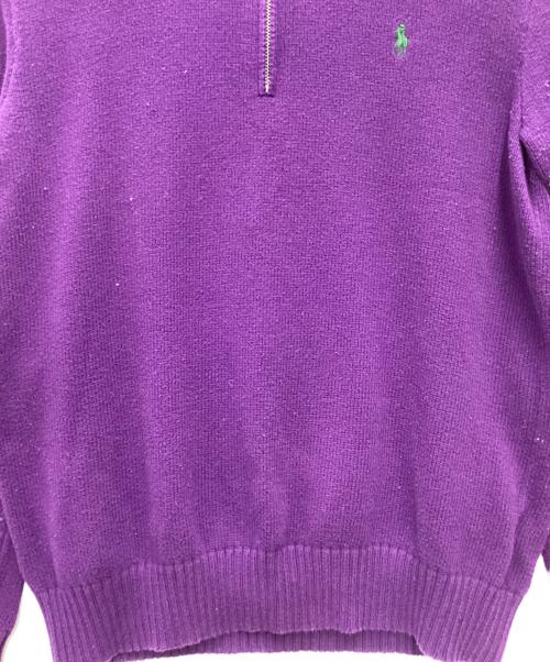 POLO RALPH LAUREN（ポロ・ラルフローレン）POLO RALPH LAUREN (ポロ・ラルフローレン) 厚手ニット 90s パープル サイズ:SIZE Sの古着・服飾アイテム