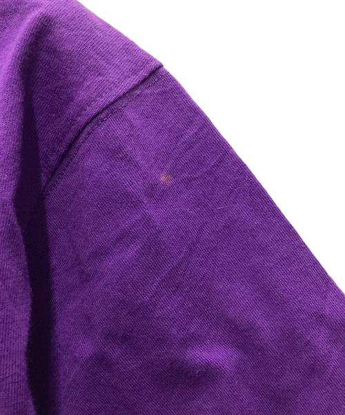 Yves Saint Laurent（イヴサンローラン）Yves Saint Laurent (イヴサンローラン) 半袖カットソー 刺繍 パープル サイズ:SIZE Sの古着・服飾アイテム