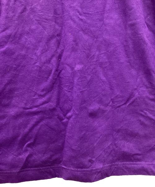 Yves Saint Laurent（イヴサンローラン）Yves Saint Laurent (イヴサンローラン) 半袖カットソー 刺繍 パープル サイズ:SIZE Sの古着・服飾アイテム