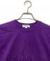 中古・古着 Yves Saint Laurent (イヴサンローラン) 半袖カットソー 刺繍 パープル サイズ:SIZE S：5000円