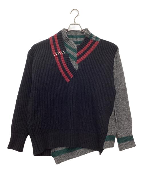 KOLOR（カラー）KOLOR (カラー) クレイジーパターンニット 厚手ニット マルチカラー サイズ:ONE SIZEの古着・服飾アイテム