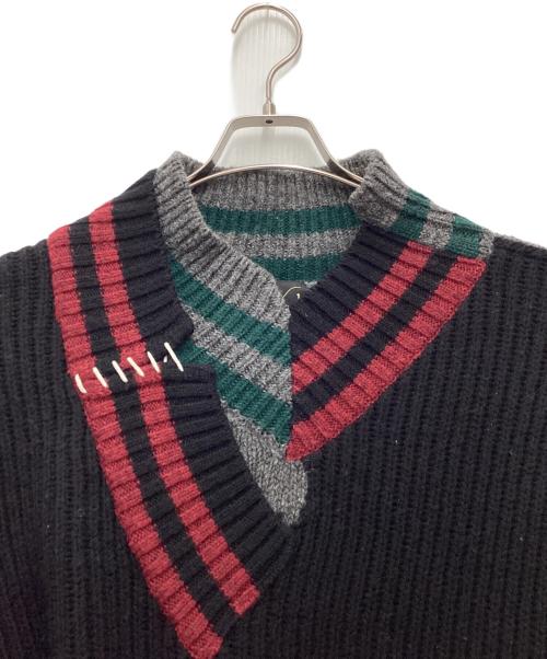 KOLOR（カラー）KOLOR (カラー) クレイジーパターンニット 厚手ニット マルチカラー サイズ:ONE SIZEの古着・服飾アイテム