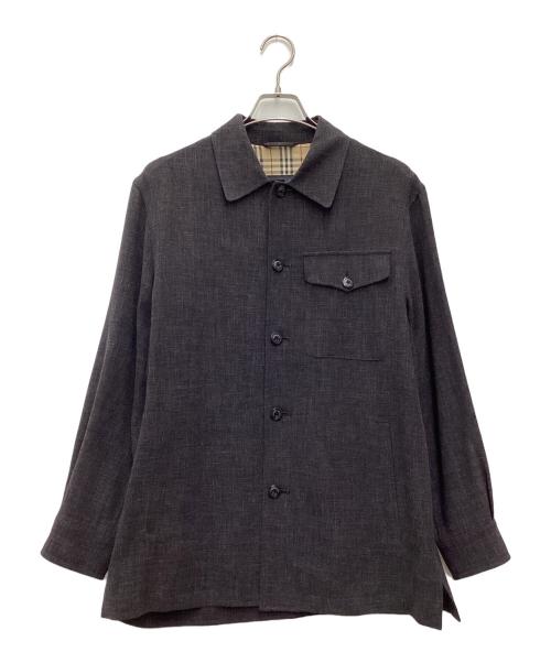 BURBERRY LONDON（バーバリーロンドン）BURBERRY LONDON (バーバリーロンドン) リネン混ジャケット グレー サイズ:SIZE Mの古着・服飾アイテム