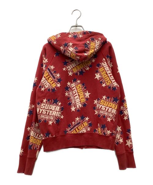 Hysteric Glamour（ヒステリックグラマー）Hysteric Glamour (ヒステリックグラマー) ジップパーカー レッド サイズ:SIZE FREEの古着・服飾アイテム