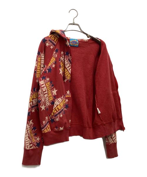 Hysteric Glamour（ヒステリックグラマー）Hysteric Glamour (ヒステリックグラマー) ジップパーカー レッド サイズ:SIZE FREEの古着・服飾アイテム