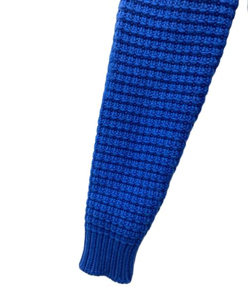 Bark（バーク）BARK (バーク) ニットジャケット ブルー サイズ:SIZE Sの古着・服飾アイテム