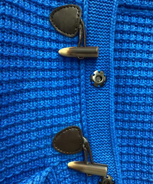 Bark（バーク）BARK (バーク) ニットジャケット ブルー サイズ:SIZE Sの古着・服飾アイテム