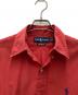 中古・古着 POLO RALPH LAUREN (ポロ・ラルフローレン) ボタンダウンシャツ レッド サイズ:SIZE M：6000円