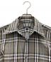 中古・古着 BURBERRY BLACK LABEL (バーバリーブラックレーベル) ボタンダウンシャツ グレー×ブルー サイズ:SIZE M：5000円