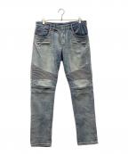 BALMAINバルマン）の古着「デニムパンツ」｜スカイブルー