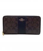 COACHコーチ）の古着「長財布 シグネチャー」｜ブラウン